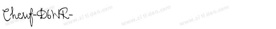 Cherif-D6WR字体转换