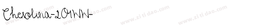 Cherolina-2O1WW字体转换