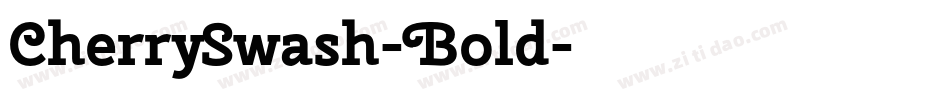 CherrySwash-Bold字体转换