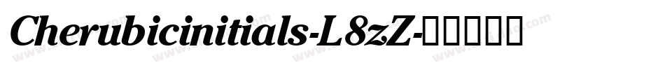 Cherubicinitials-L8zZ字体转换
