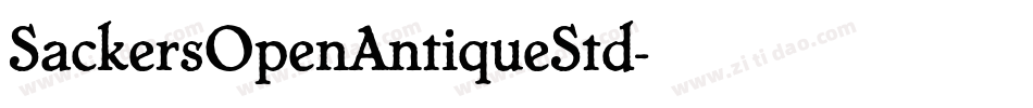 SackersOpenAntiqueStd字体转换