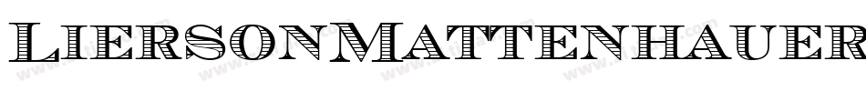 LiersonMattenhauer字体转换
