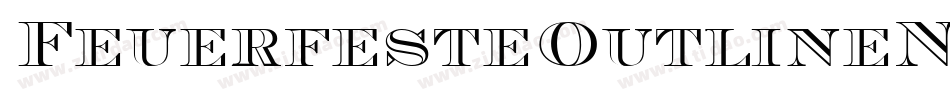 FeuerfesteOutlineNormal-GlmO字体转换
