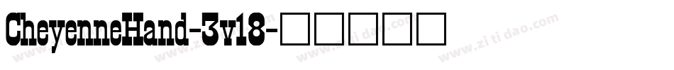 CheyenneHand-3v18字体转换