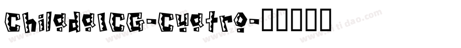 ChiladaICG-Cuatro字体转换