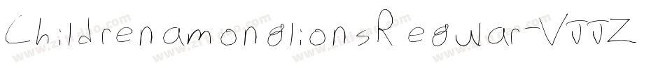 ChildrenamonglionsRegular-VJJZ字体转换