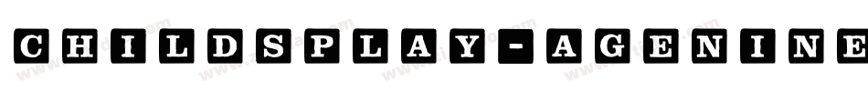 ChildsPlay-AgeNine字体转换
