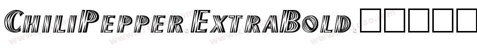ChiliPepper-ExtraBold字体转换