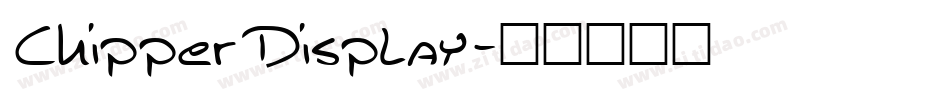 ChipperDisplay字体转换