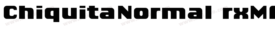 ChiquitaNormal-rxMA字体转换