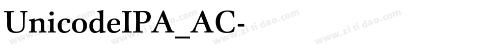 UnicodeIPA_AC字体转换