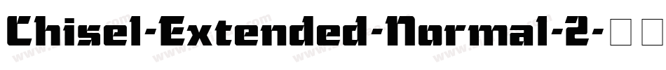 Chisel-Extended-Normal-2字体转换