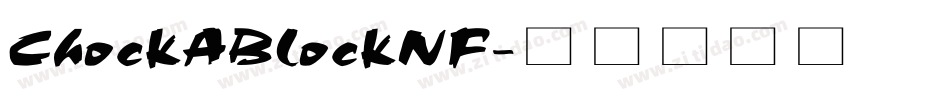 ChockABlockNF字体转换