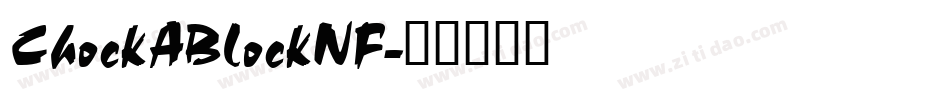 ChockABlockNF字体转换