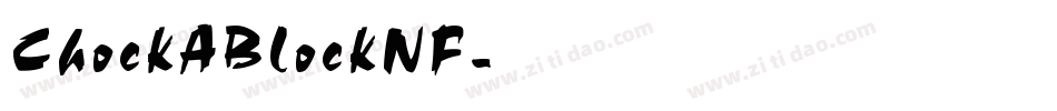 ChockABlockNF字体转换