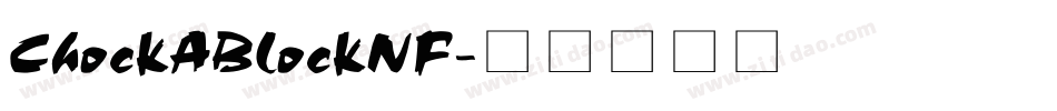ChockABlockNF字体转换