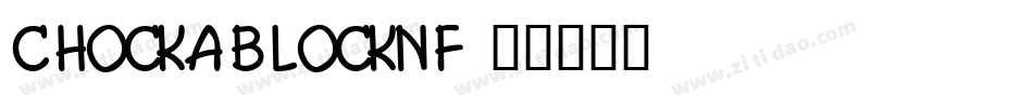 ChockABlockNF字体转换
