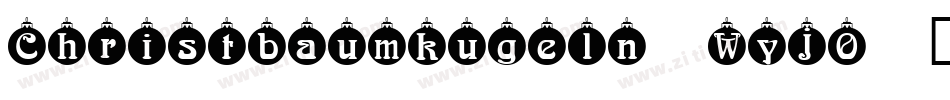 Christbaumkugeln-WyjO字体转换