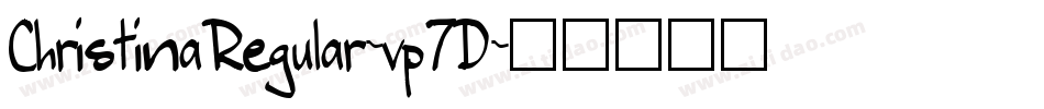 ChristinaRegular-vp7D字体转换