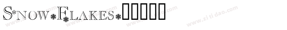 Snow-Flakes字体转换