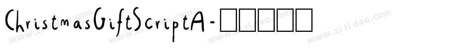 ChristmasGiftScriptA字体转换