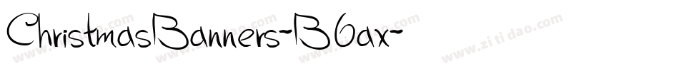 ChristmasBanners-B6ax字体转换