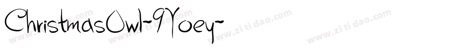 ChristmasOwl-9Yoey字体转换
