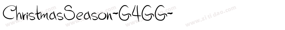 ChristmasSeason-G4GG字体转换