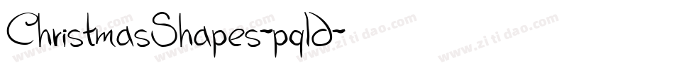 ChristmasShapes-pqld字体转换