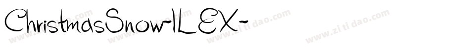 ChristmasSnow-lLEX字体转换