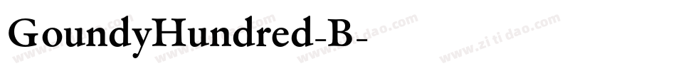 GoundyHundred-B字体转换