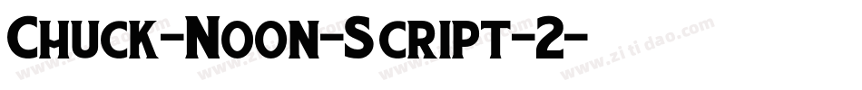 Chuck-Noon-Script-2字体转换