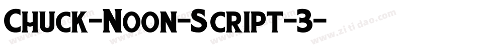 Chuck-Noon-Script-3字体转换