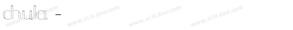 chula字体字体转换