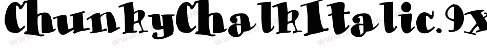 ChunkyChalkItalic-9x40字体转换