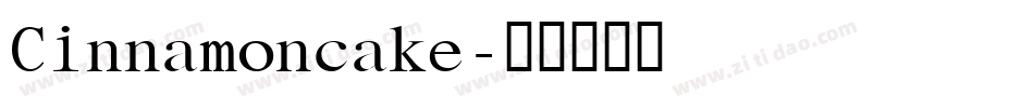 Cinnamoncake字体转换