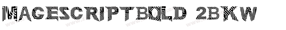 MageScriptBold-2BKW字体转换