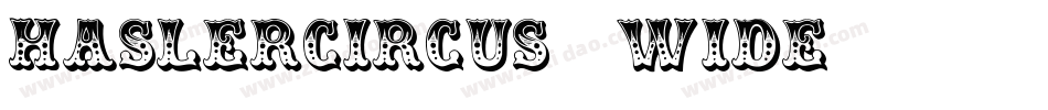 HaslerCircus-Wide字体转换