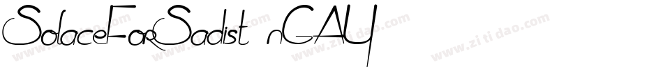 SolaceForSadist-nGAY字体转换
