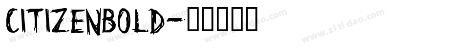 CitizenBold字体转换
