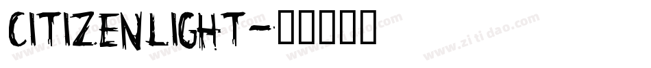 CitizenLight字体转换