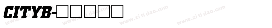 CITYB字体转换