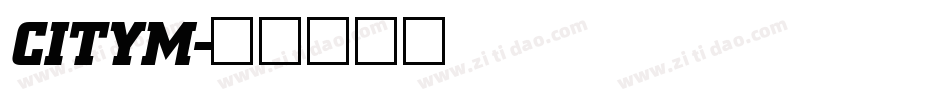 CITYM字体转换