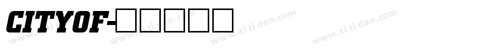 CITYOF字体转换
