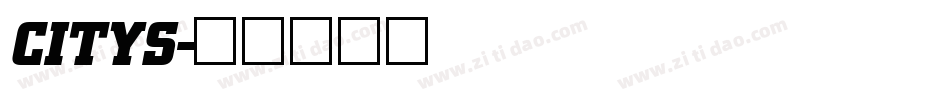 CITYS字体转换