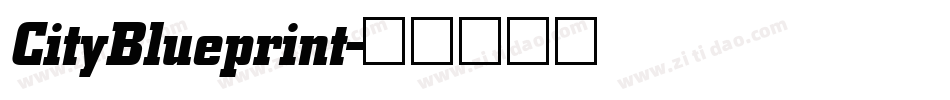 CityBlueprint字体转换