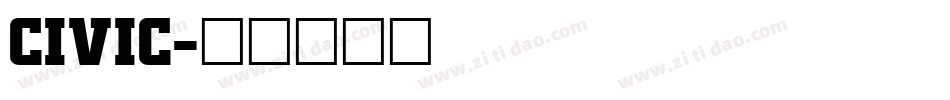 CIVIC字体转换