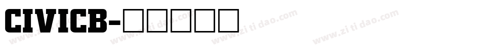 CIVICB字体转换