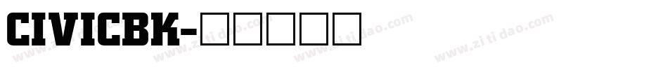 CIVICBK字体转换