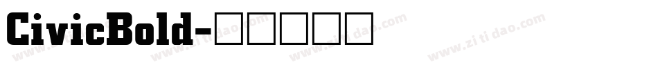 CivicBold字体转换